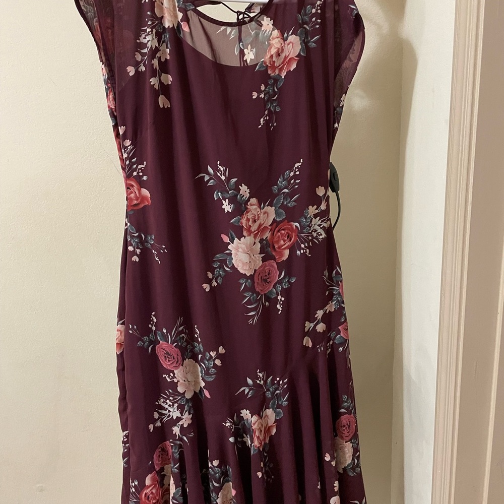 Chiffon print dress